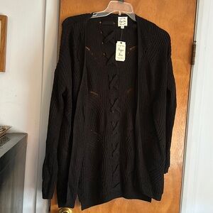 Black cardigan nwt